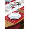 New Year Concept Christmas Tree Printed Runner and Placemat Set 5 Pieces / Placemat Table Mat Dining Table Mat Coaster