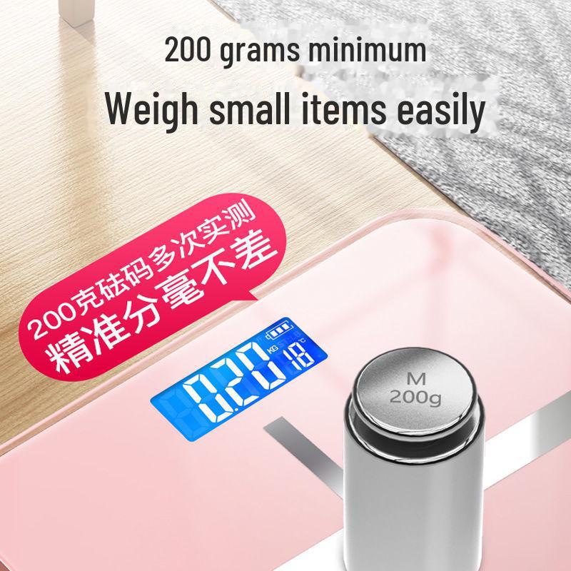 Rechargeable High Precision Body Weight Scale - Hetang Electronic Weighing Scale for Home Use