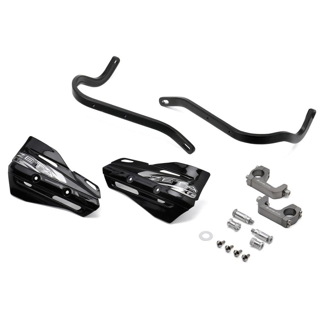 ZETA RACING Type Armor Handguards Bend XC Kit for Large Diameter Compatible Handlebar Inner Diameter Aluminum Door Knob Dirtfreak F5350 Part U-Clamp