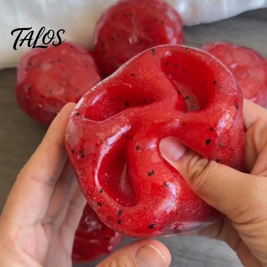 Anxiety Relief Toy 1/2Pcs Shapeable Watermelon Squeeze Toy, Stress Fruit Sensory Moldable Ball Pinch Fidget Home Office Relaxation Tool