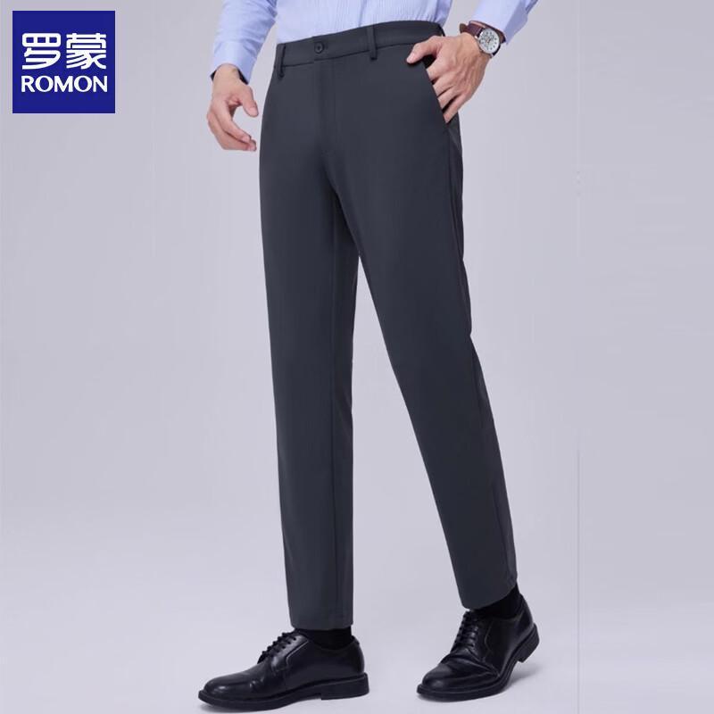 ROMON Men s Easy Care Business Straight-Fit Trousers 34