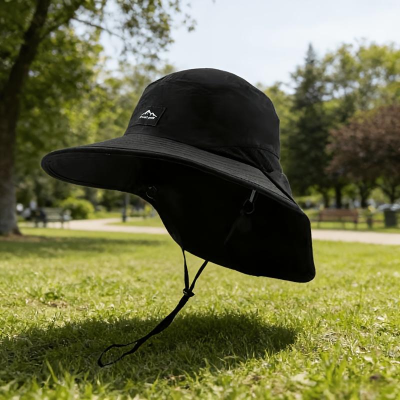 

neck-protecting hiking hat Sun hat for men and women various outdoor activities such as camping/hiking/fishing чёрный