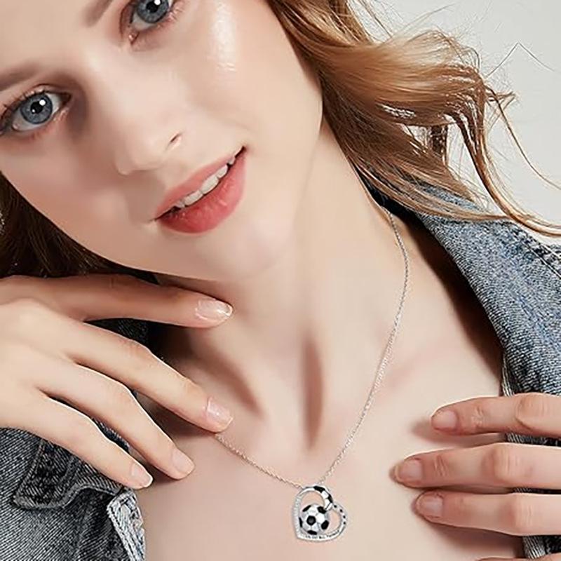 New Sports Style Volleyball/softball/basketball Baseball Pendant Fashion Creative Love Necklace