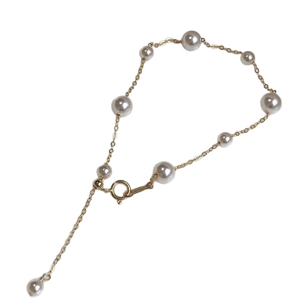 Gradient Starry Sky Pearl Bracelet - Women's 14k Gold-Filled Luxury Hand Jewelry