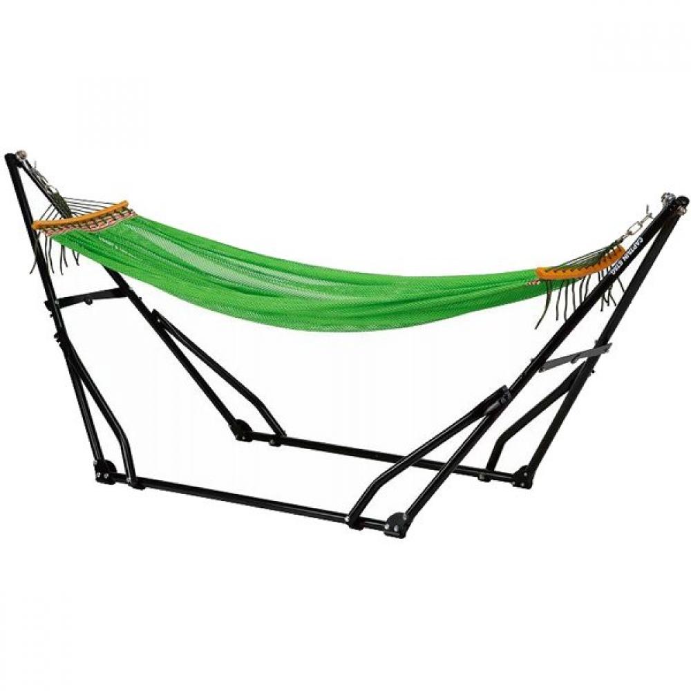 

Captain Stag Ud 2019 [набір гамаків зі сталевою жердиною, три сторони з сумкою для зберігання, зелений, синій]