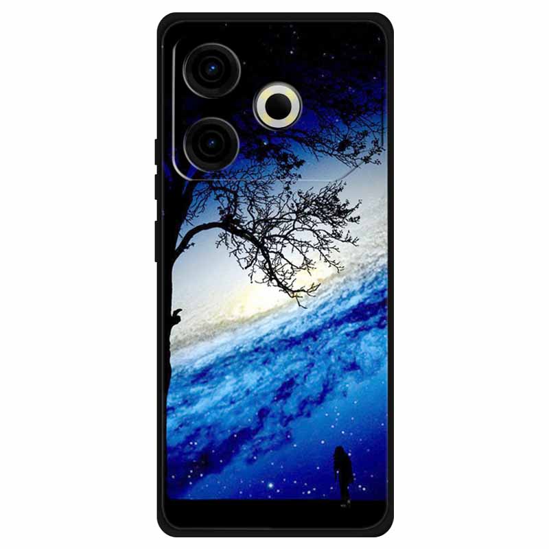 For Tecno Pova 6 Neo Case Silicone Soft Flower Space Fashion Cover For Tecno Phantom X2 Pro Cases Landscape Paint Covers Cute