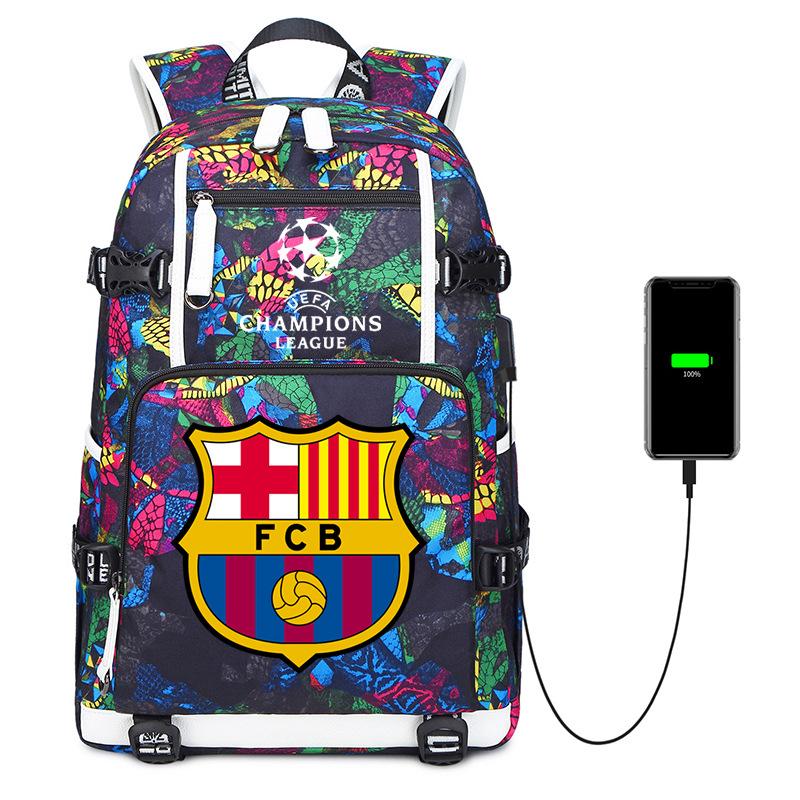 Casual Schoolbag, Simple Outdoor Usb Interface, Large-Capacity Travel Bag, Load Reduction Trend Backpack