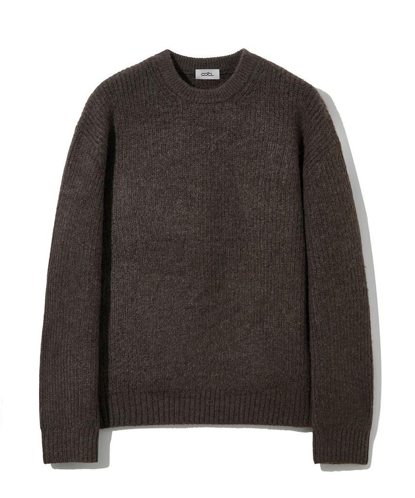COSTUME O’CLOCK Hacci Round Heavy Knit Pullover 11 Color Cooskt066 (A Type)