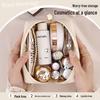 Compact Handheld Makeup Bag – Portable PU Cosmetic Bag for Lipstick and More