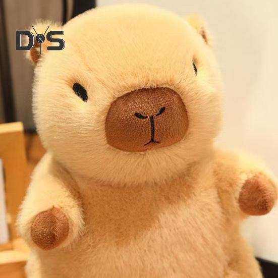 1 Set Plush Capybara Toy with Clothes Accessories Kids DIY Dress-Up Capybara Plushie Toddlers Boys Girls Stuffed Animal Doll Toy Decoration