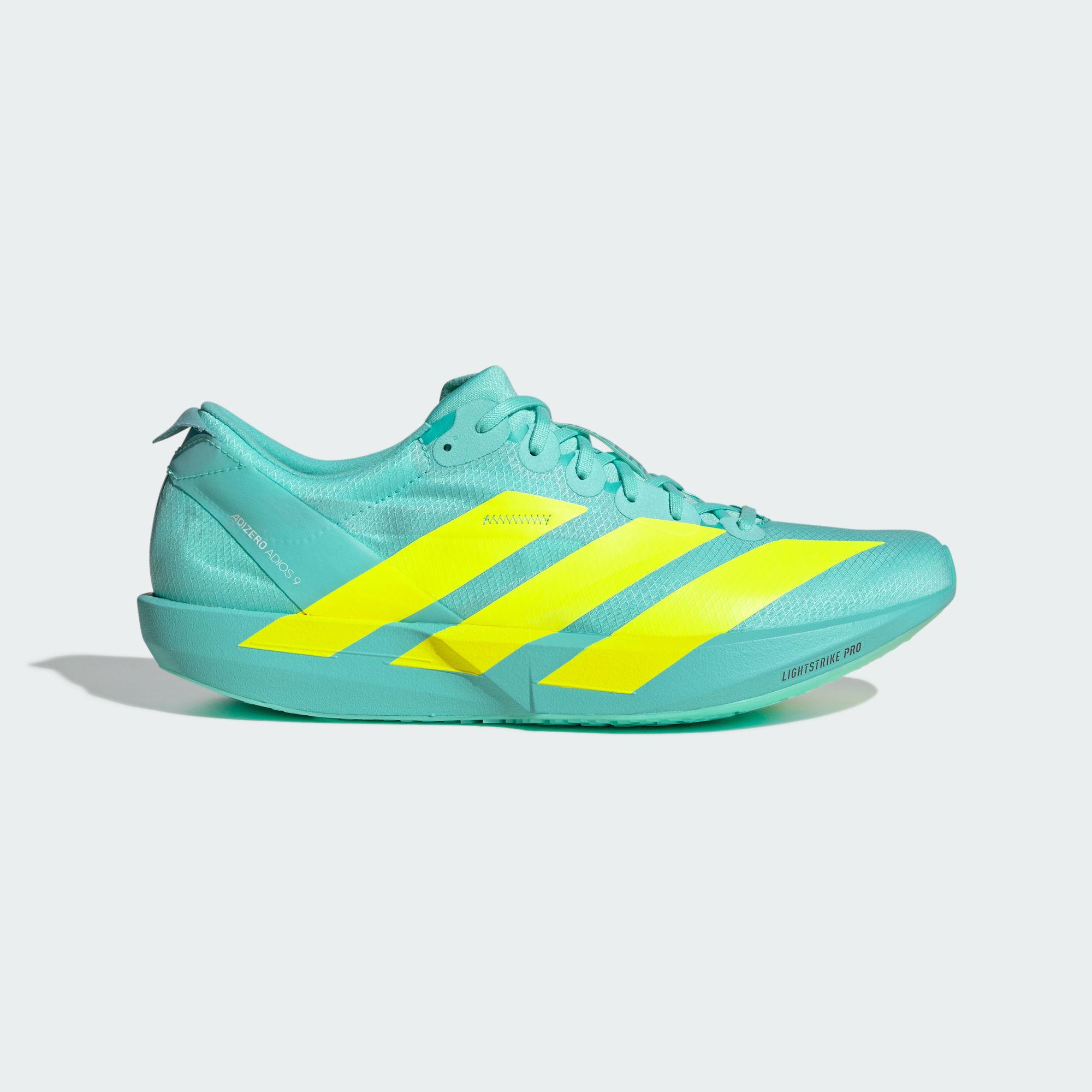 adidas Adizero Adios 9 Flash Aqua Lucid Lemon Zero Metalic 46