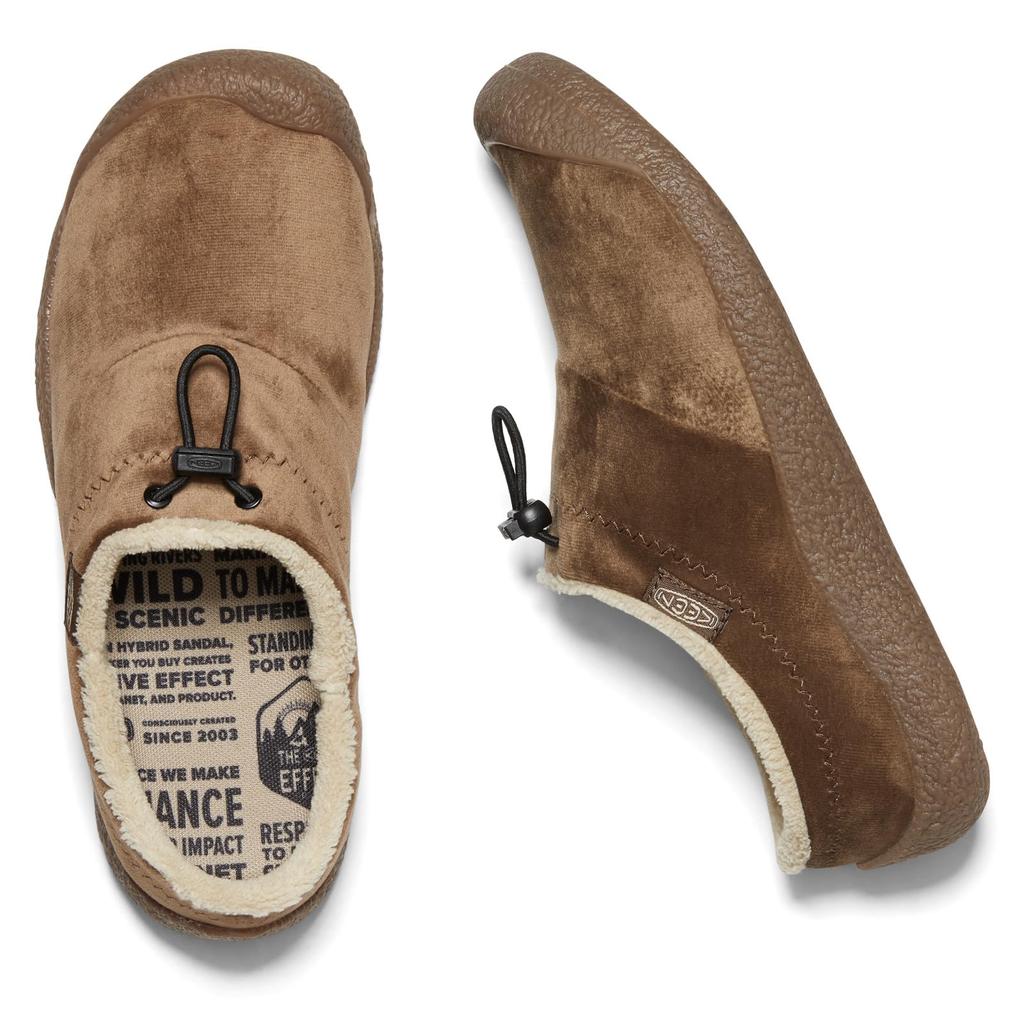 KEEN HOWSER III SLIDE Dark Earth Size Cm Sneakers, Women's, Velour, 23.0