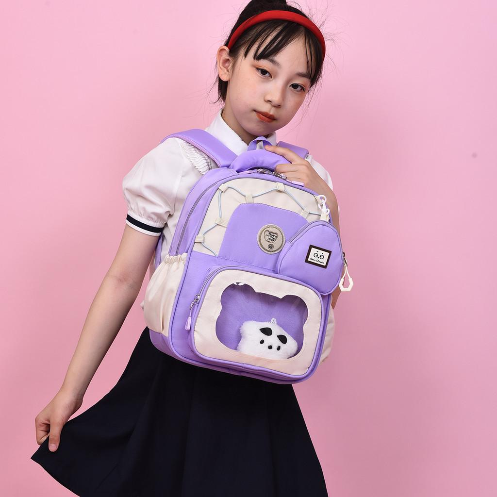Bag Soft School Polyester Lining Simple Design Middle Class Children Travel Bags