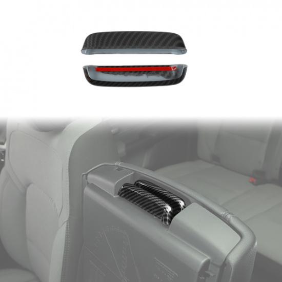 Carbon Fiber Armrest Box Switch Button Cover Trim For Dodge Ram 1500  20+