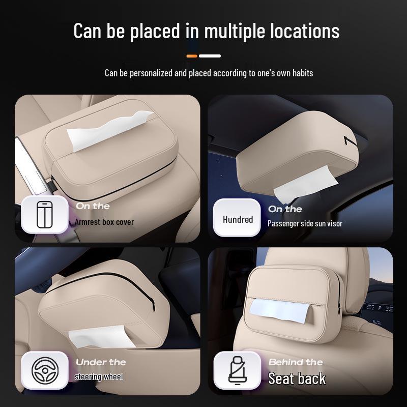 Shangjie H5 Tissue Box: Premium Hanging Car Seat Tissue Holder for 25 Models - Luxury Interior Decor Accessory