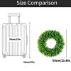 Simulation Of Frost Grass Vine Circle Bottom With Green Plants, Water Grass Vine Circle Flower Wreath