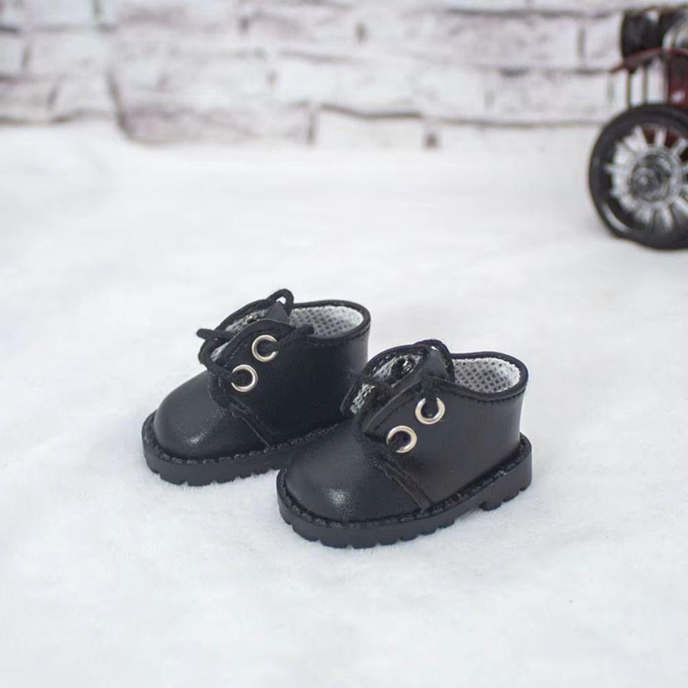 1Pair Doll Shoes 20cm Cotton Doll Shoes Mini EXO Doll Boots BJD Doll PU Shoes Children Toys
