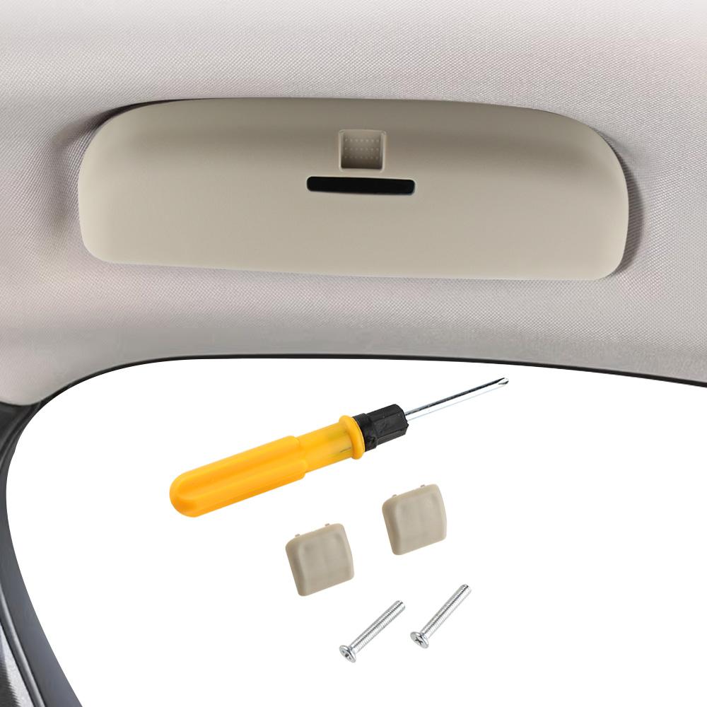 

Для Mitsubishi ASX Lancer Outlander Pajero Montero Sport Автомобильный держатель для солнцезащитных очков Коробка для хранения очков Чехол Контейнер Аксессуары бежевый