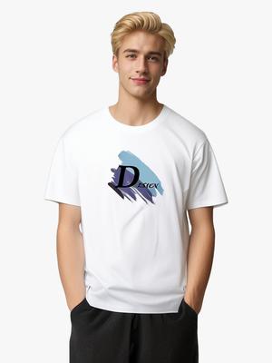 D Fashion Mens Short Sleeves T-shirt 100% Cotton Casual Tee Large Size S-6XL