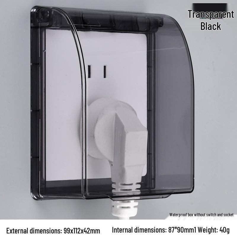 Waterproof Bathroom Socket Cover for Shower & Water Heater Protection