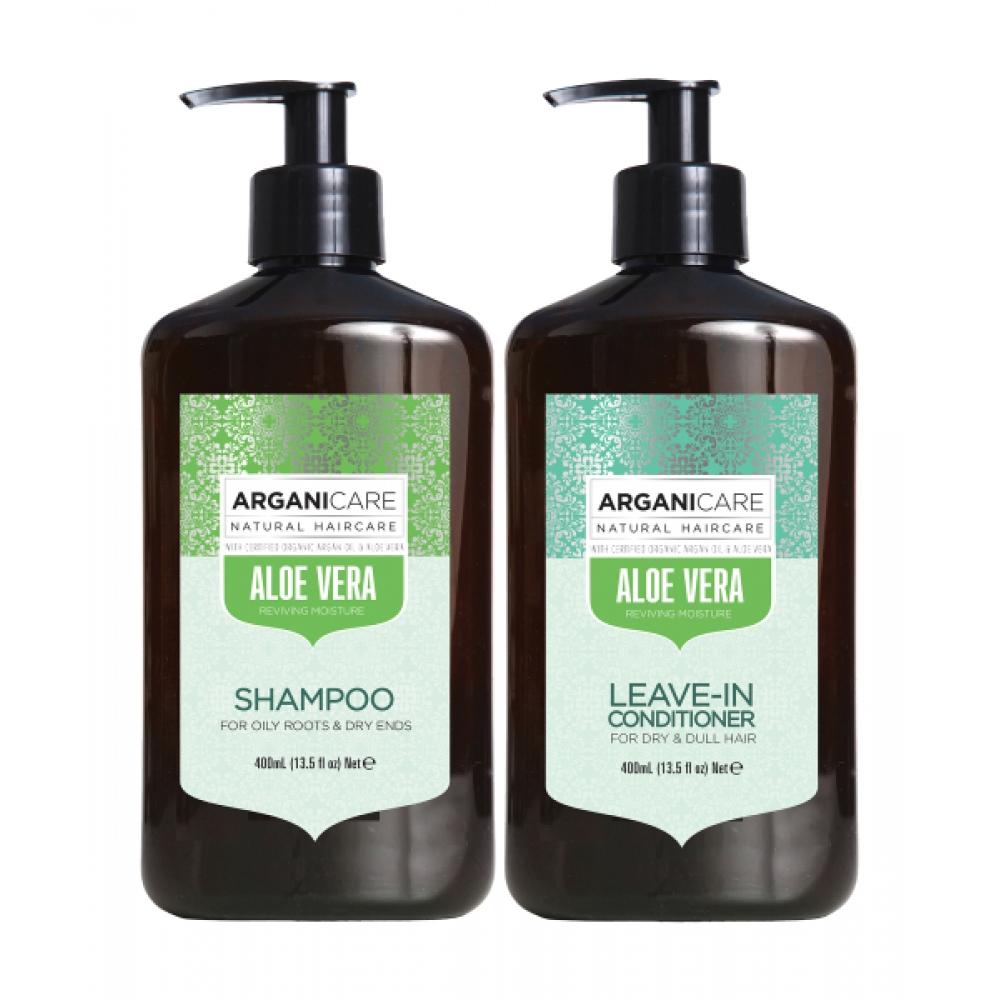 Arganicare Aloe Vera Argan Oil Dry Hair Shampoo 400ml+leave In Hair Conditioner 400ml none