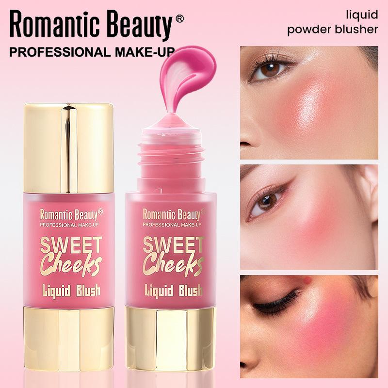 Liquid Blush Multi-Color Matte Blush Liquid Long-Lasting Easy To Color Makeup Pink Brightening Natural Cosmetics