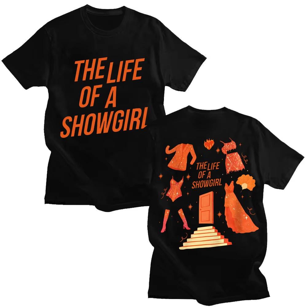 The Life of A Showgirl 2025 New Album T Shirt Men Women New Era Trendy High Quality Short Sleeve Casual Cotton Oversized Tshirts