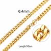 Solid Necklace Curb Chains Link Men Choker Stainless Steel Male Female Accessories Fashion