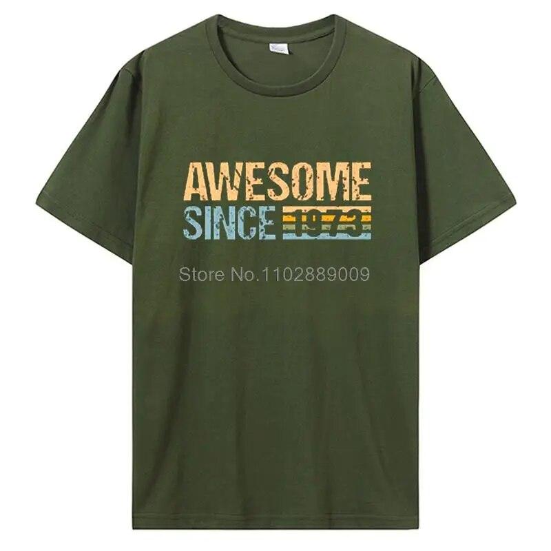 

Классическая май 1973 года, ограниченная серия, подарок на день рождения, винтажная футболка для вечеринки, подарок для бабушки и дедушки, летняя женская футболка унисекс, подарок 3XL