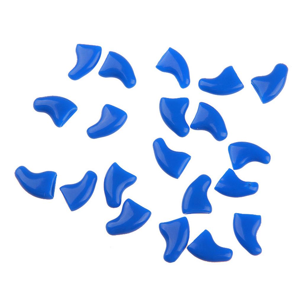 Silikonowe Miękkie Nakładki na Pazury Kota Zwierzak Kot Miękkie Łapki Ochraniacz na Pazury Pokrowiec Z Darmowym Klejem i Aplikatorem dla Kociaka 20 szt./partia