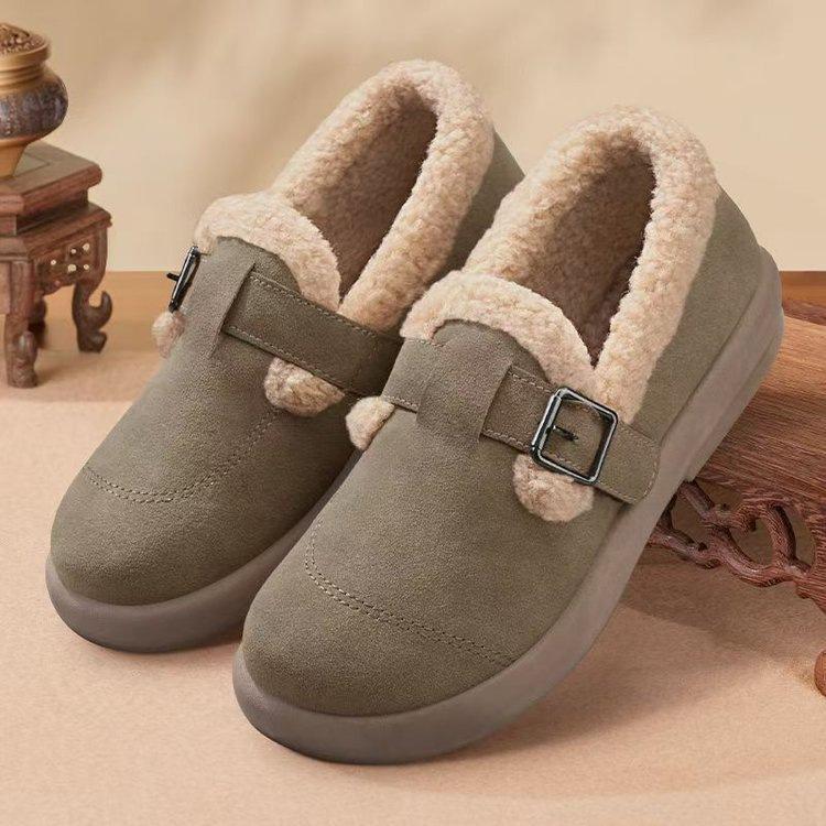 Новые повседневные туфли Birkenstocks с мягкой подошвой утепленные из теплого хлопка нескользящие и удобные туфли Doudou 35 2680₽