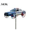 No Battery Wind Spinner Garden for Outside Big Foot Riding Motorcycle/Truck/Airplane Metal Rotatable Colorful Yard Windmill with Stake Retro Courtyard