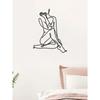 Minimalist Wire Female Body Silhouette Abstract Metal Wall Art Sculpture Home Decor