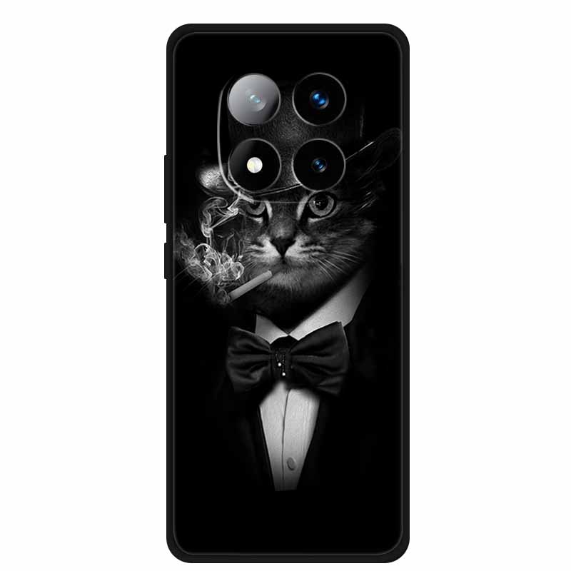 For Xiaomi Redmi Note 14 Pro 5G Case Note14 Pro Plus+ Cartoon Soft TPU Silicone Wolf Lion Cover for Redmi Note 14 Pro Case Coque
