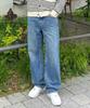ULIFEZIP Basic Denim Wide Standard Pants 5 Colors [Ulzd_0001] (B Type)