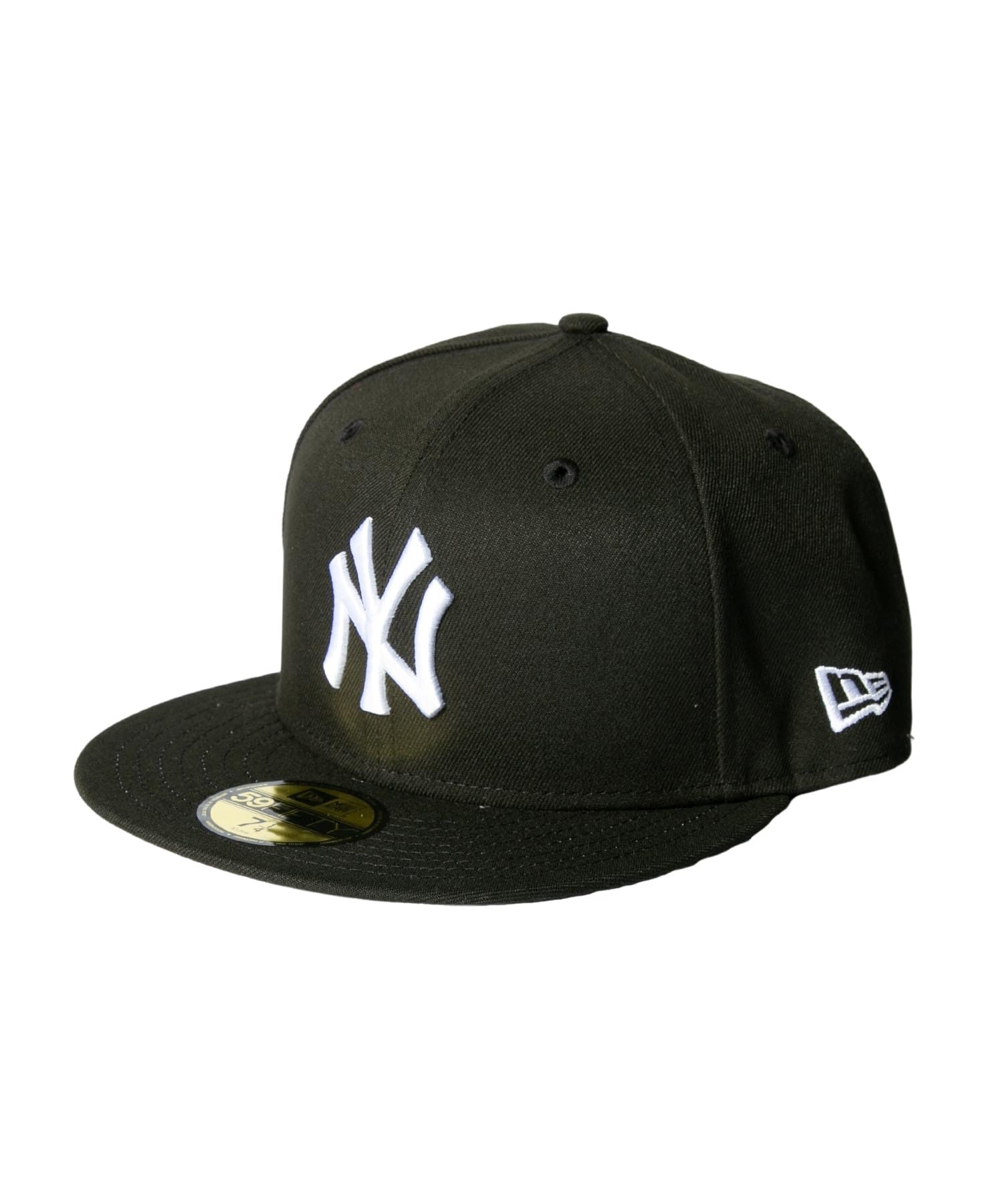 

New Era 59FIFTY New York Yankees Black Size 7 Cap, & White, 1/8 [Used]