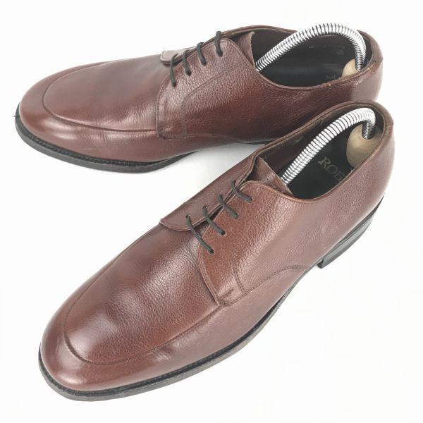 

Vintage/ROBLEE/Goodyear Pebbled Leather U-Tip Shoes/27.5/Brown/Dress/Business(USED)