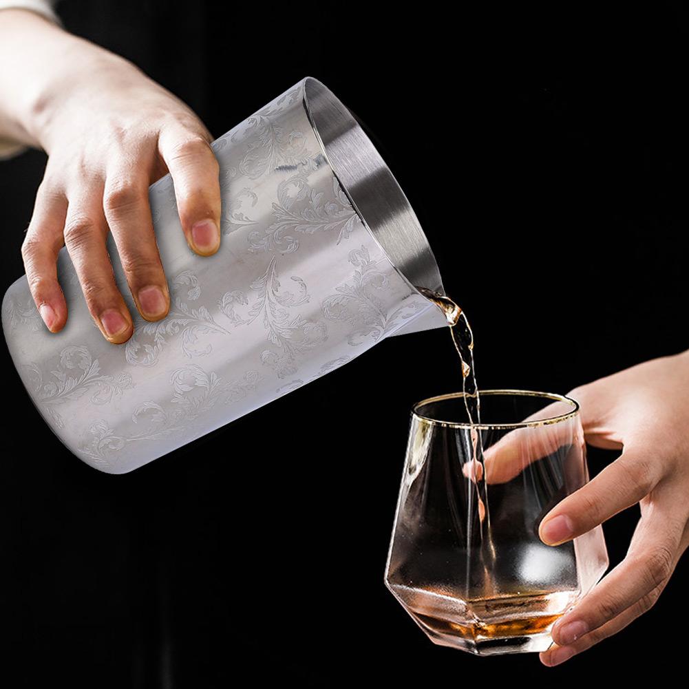500ml Robuster Edelstahl Bar Bier Cocktail Mischbecher Weitmaulbecher