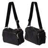 Single Shoulder Bag Golden Mark Black Strap with White Letters Fashion One Strap Messenger Bag Black Free Size