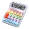 12-Digit Mechanical Button Calculator with Non-Slip Base for Office And Home Use