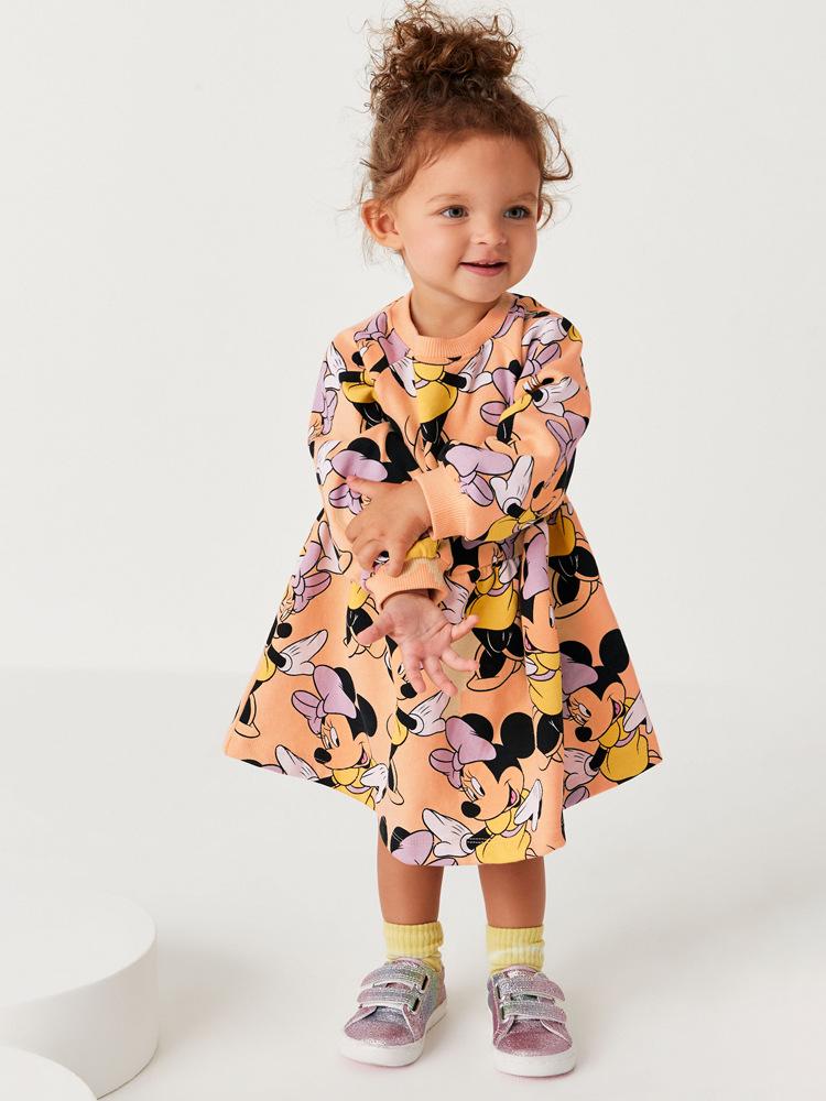 European Style Long Sleeve Princess Dress for Girls - Round Neck Autumn Hoodie