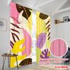 2pcs,2D Plane Printing Print Curtains Colorful Leafy Swirls Polyester Easy Install (without Rod) Room Decor Perfect for Living