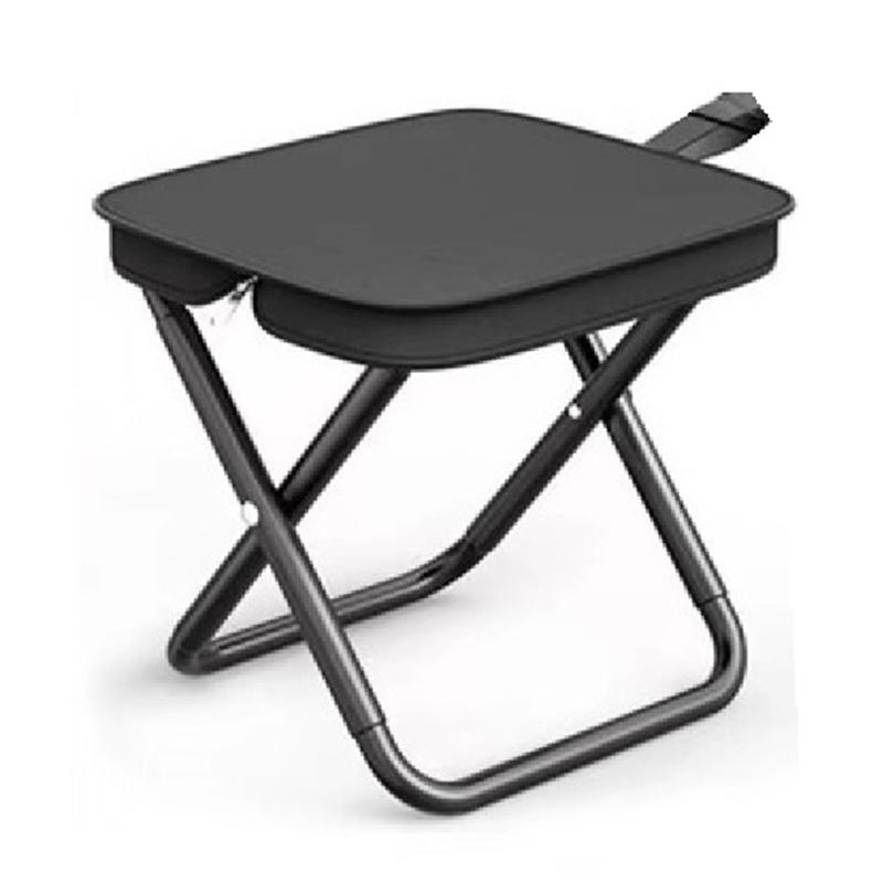 AEE4-Portable Multifunctional Outdoor Picnic Chair Ultra-Light Fishing Stool Travel Stool Fishing Accessories чёрный