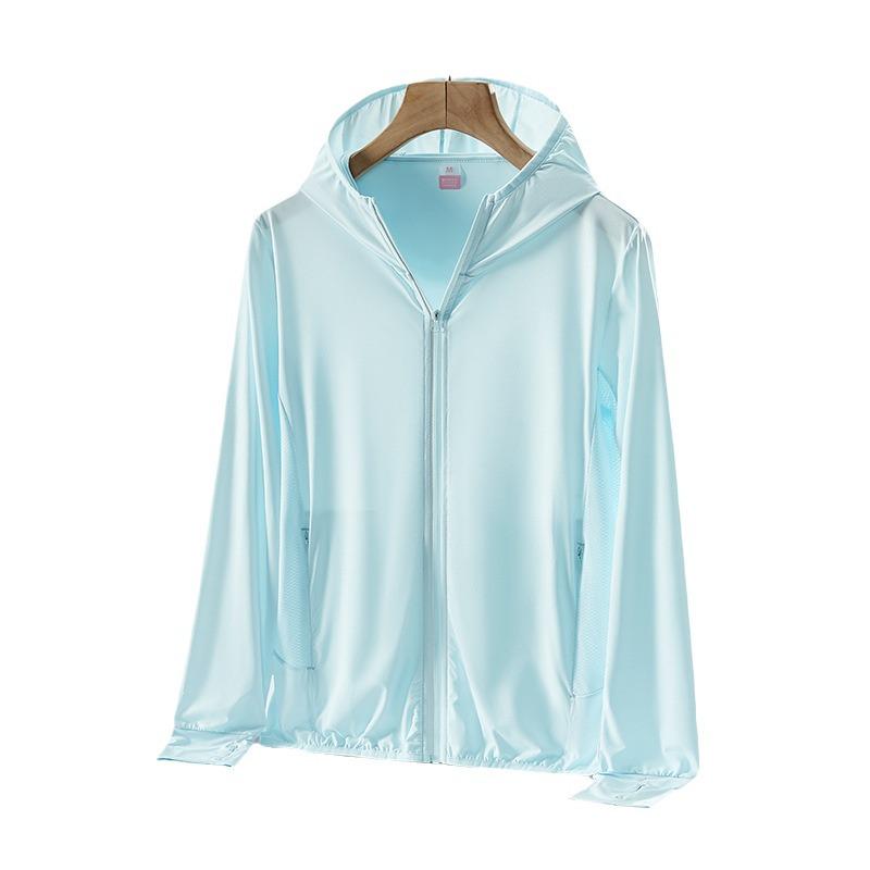 UPF50+ Ultradünne Eisseide Sonnenschutzjacke für Damen & Herren - Schlankmachend, Atmungsaktiv, UV-Schutz