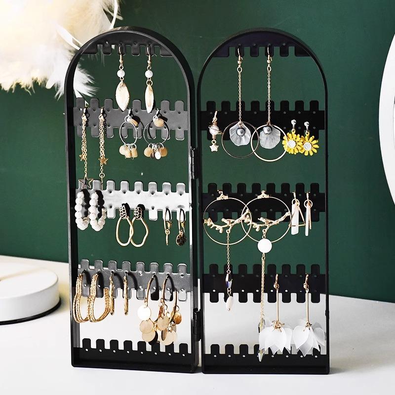 Creative Earring Display Stand Acrylic Screen Partition Jewelry Rack Accessory Display Storage Rack for Ear Decorations