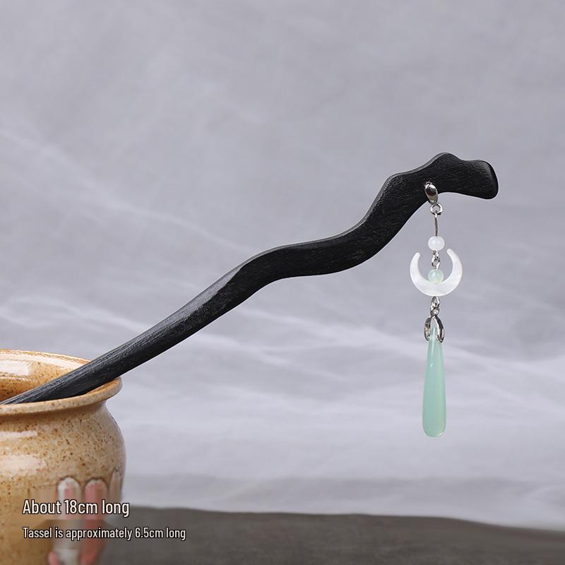 Exquisite Vintage-Inspired Tassel Hairpin for Women - Elegant Hanfu Cheongsam Style Headdress