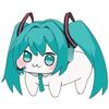 New Doro×Hatsune Miku Cooperation Collectible Figure Car Desktop Decoration Toy Anime Figures Q Version Dolls Model Toys Gift