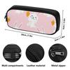 Sturdy PU Leather Stationery Organizer for Neat Stationery Storage with Internal Divider Pocket for Classroom Workplace Travel