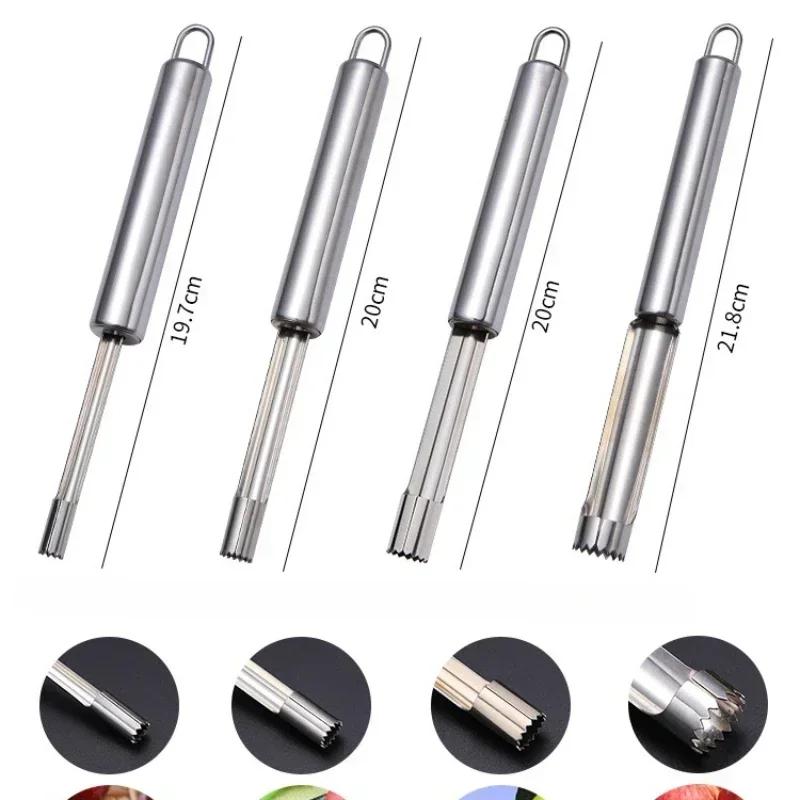 4pcs Pear Seed Remover Cutter Kitchen Gadgets Home Vegetable Tool Apples Red Dates Corers Twist Fruit Core Remove Pit