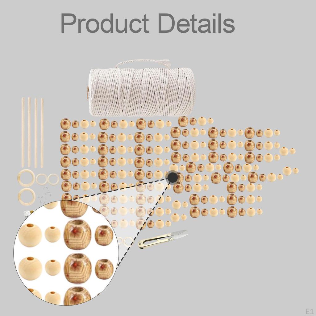 Macrame Kit Supplies for Beginner Multifunctional Adults Women Christmas Crafts Knitting